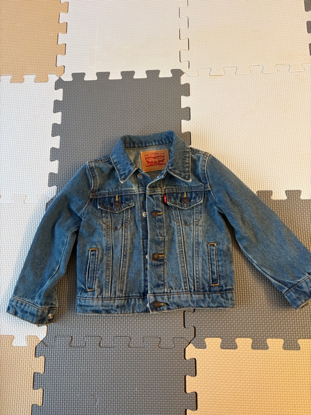 Levi's Kids Blue Denim Jacket with Chest Pockets